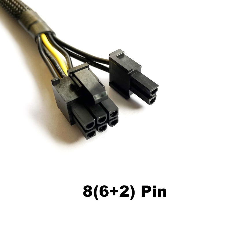 Btsg 6pin Ke Dual PCIe 8pinmining Video Card Line 6P Splitter Kabel Ekstensi 20cm