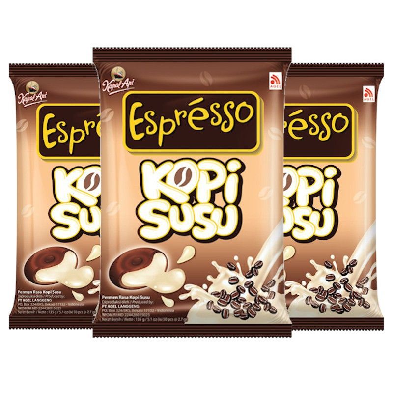 

permen espresso kopi susu 50pcs Espresso Permen Kopi Susu 135gr /Permen/Makanan/Kembang Gula/Camilan