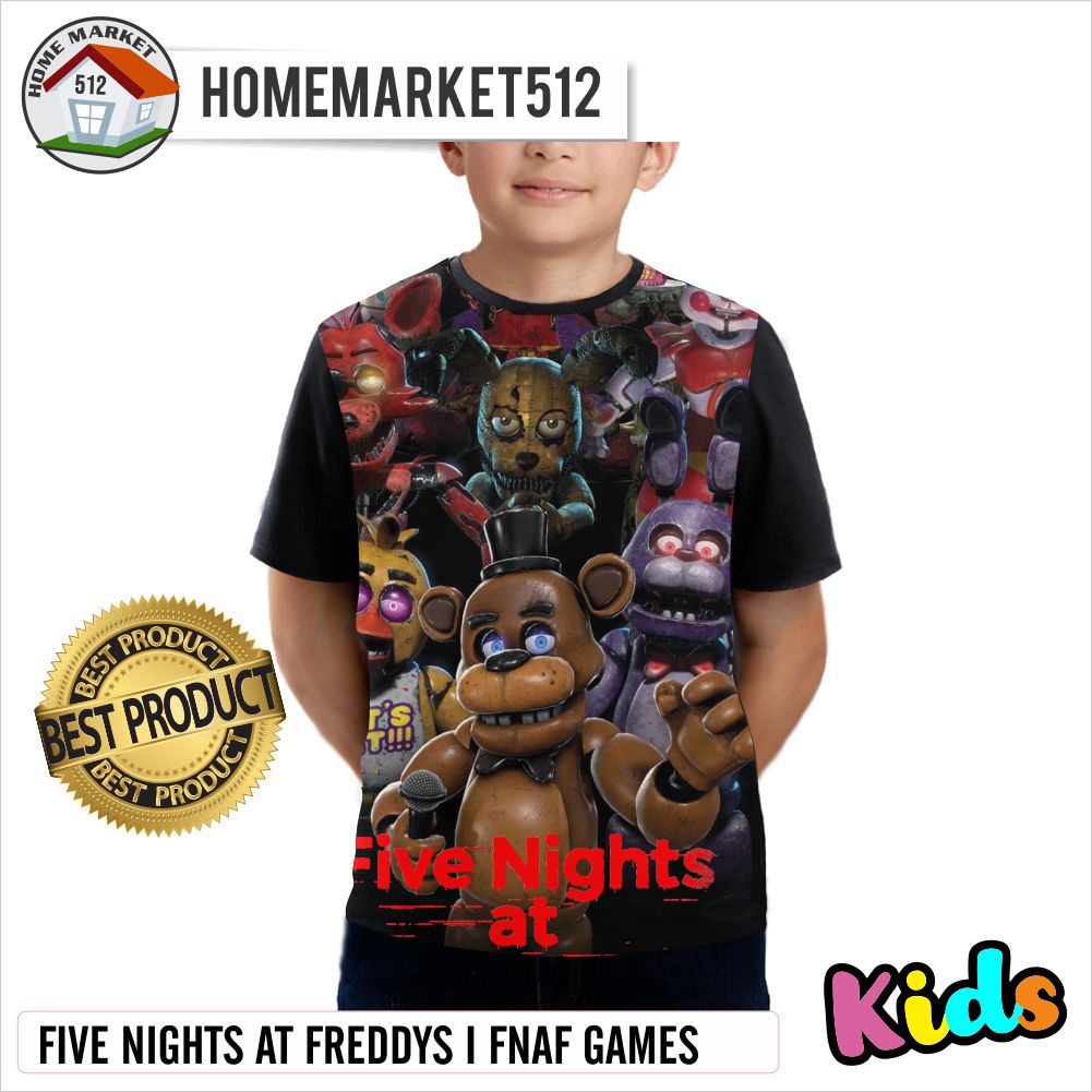 Kaos Anak Five Nights At Freddys I FNAF Games Kaos Anak Laki-Laki Dan Perempuan | HOMEMARKET512