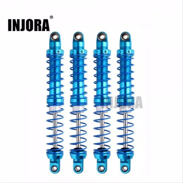 Shock axial rc adventure 4pcs 1 per 10 allumunium metal double doble dobel spring wraith hobao