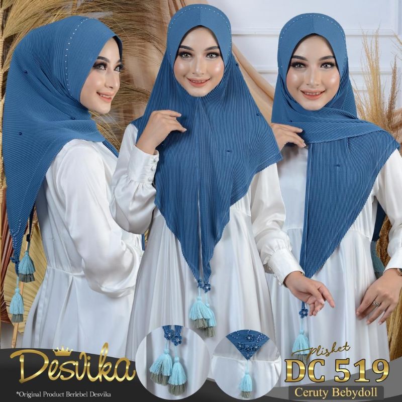 Hijab Instant Plisket DC 519 Original Desvika