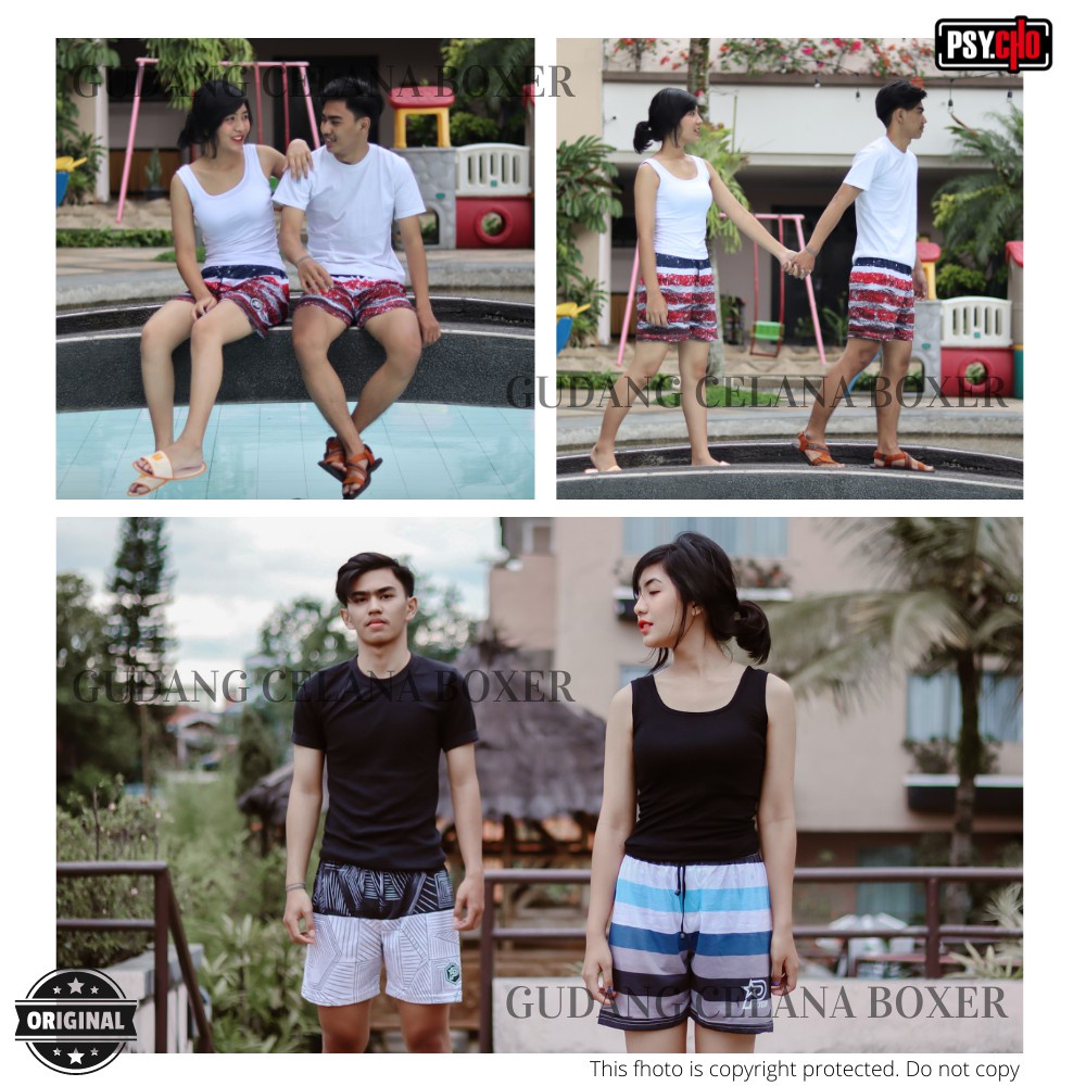 BOXER PRIA WANITA| CELANA DALAM PENDEK KOLOR BOXSER PANTAI BAHAN KATUN| BOKSER BRIEF LAKI