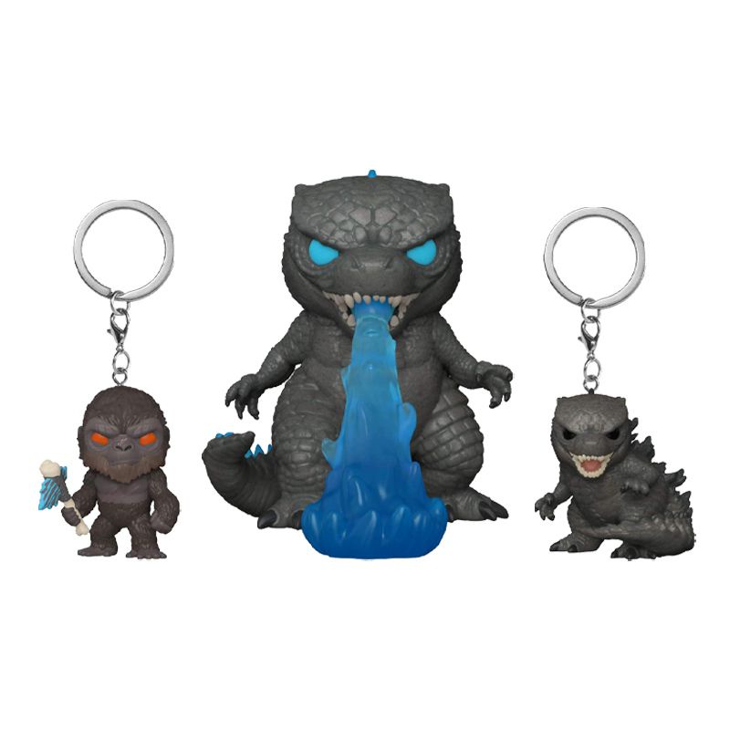 10cm Heat Ray Godzilla VS Kong Funko Pop Vinyl Action Figure Pendant Keychain Kid Toy