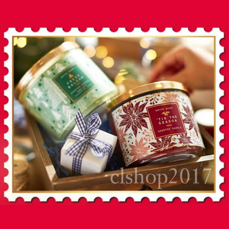 BATH &amp; BODY WORKS BBW CHRISTMAS LIMITED EDITION 3-WICK SCENTED CANDLE 411 g