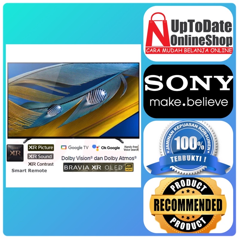 TV OLED 55INCH SONY BRAVIA XR-55A80J ANDROID SMART TV 4K UHD