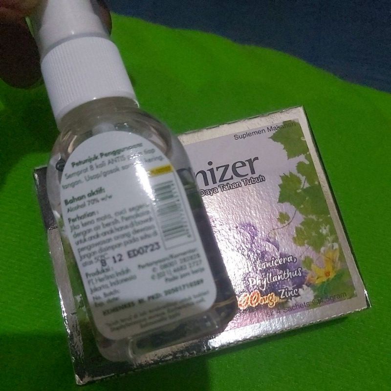 Amunizer box isi 4sachet&amp;Antis spray&amp;gel 30ml&amp;60ml(PROMO)