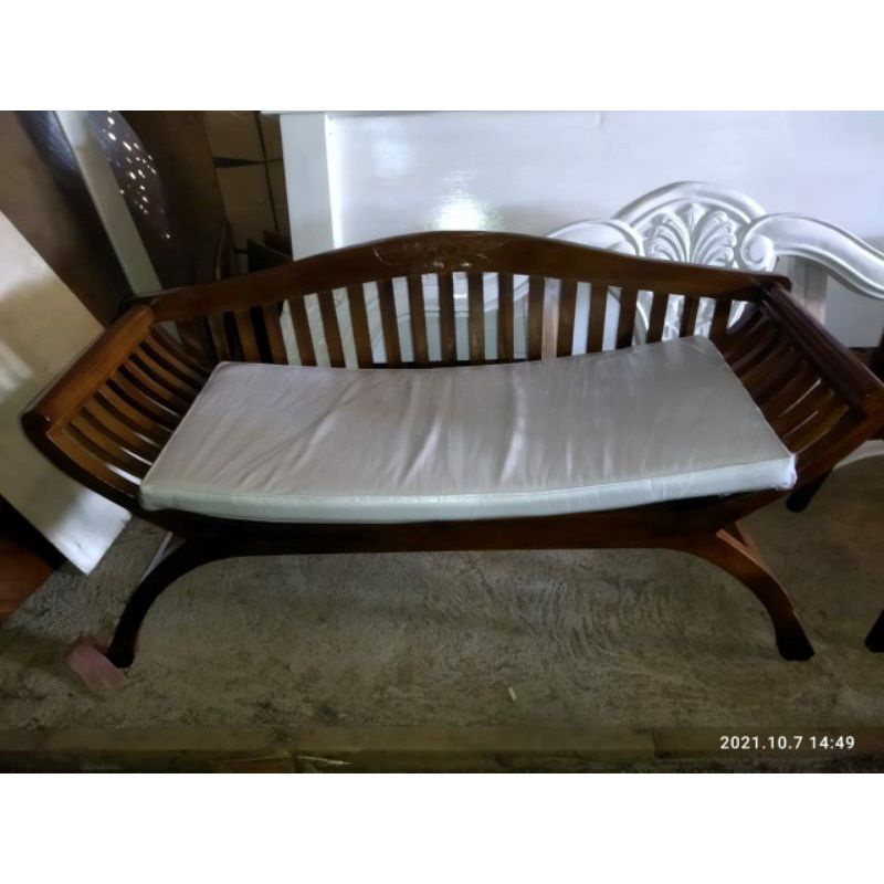 KURSI YUYU + BANTALAN KAYU JATI JEPARA