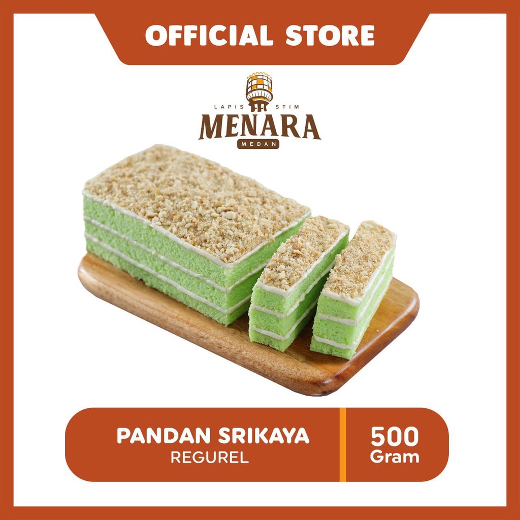 

Lapis Menara Pandan Srikaya - Reguler Pack (500 gr)