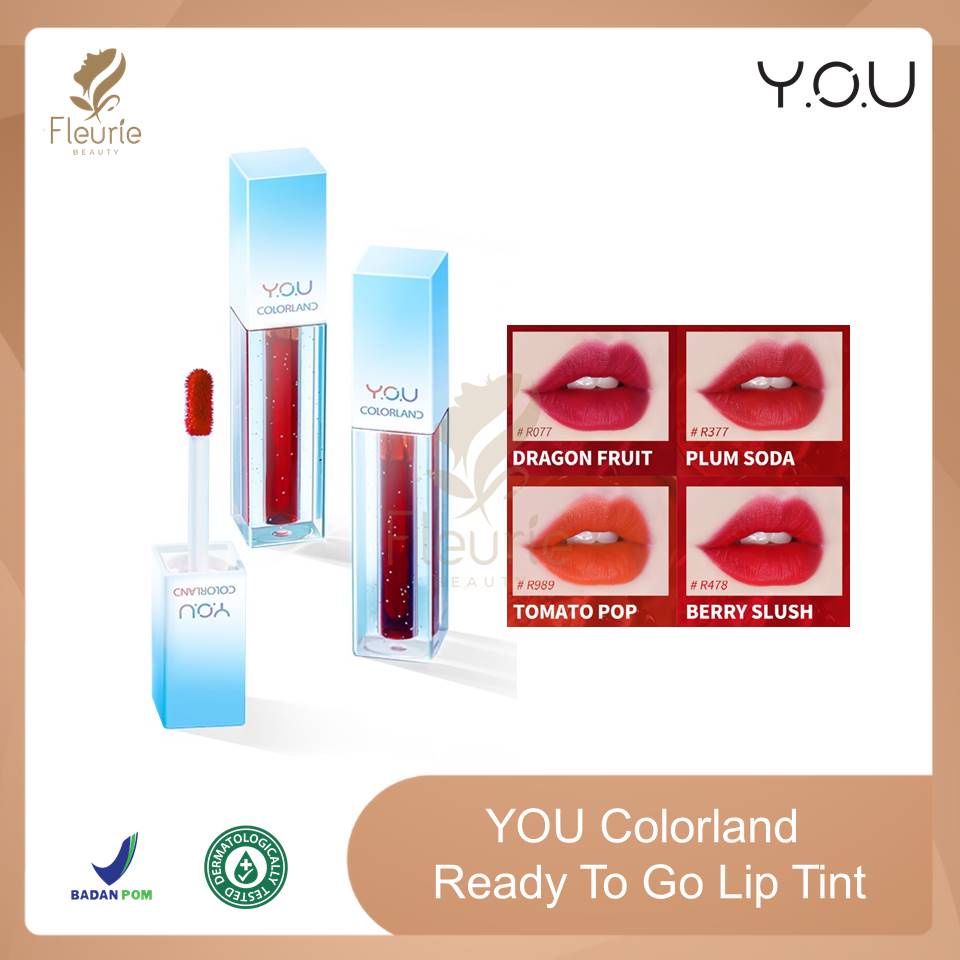 YOU Colorland Ready To Go Lip Tint- YOU Lip Tint Original BPOM