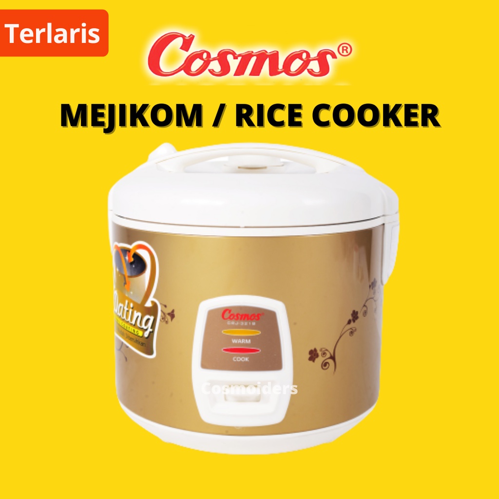 Magic Com Rice Cooker Cosmos 1.8 LiterDual Coating  CRJ3218 Nasi Ricecooker Mejikom magiccom mejicom