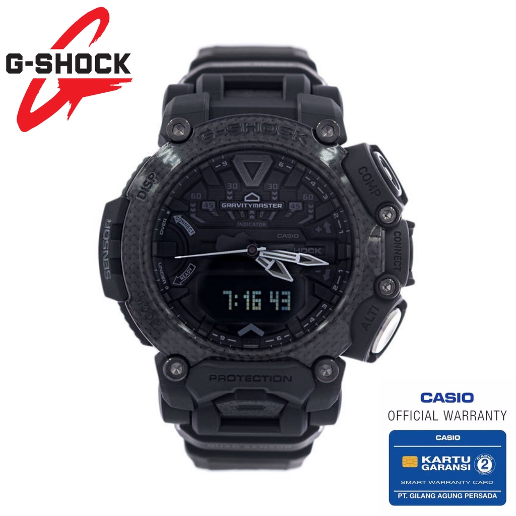 Jam Tangan Pria Casio G-Shock Original GR-B200-1BDR GRAVITYMASTER SERIES