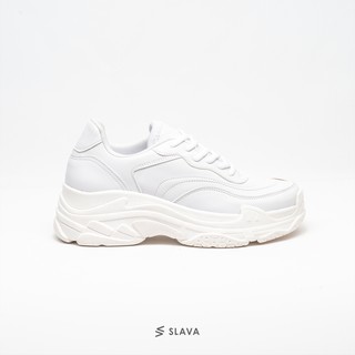 SLAVA - BLUSH All White Sepatu Sneakers Wanita Promo - Original