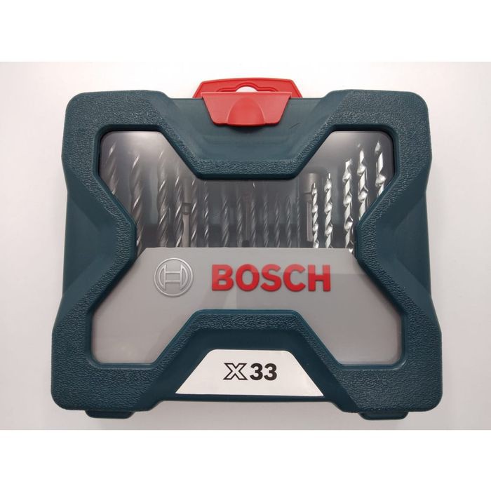 Mata Bor Set BOSCH 33 Piece X-Line Set -Mata Beton Besi Kayu Dan Obeng