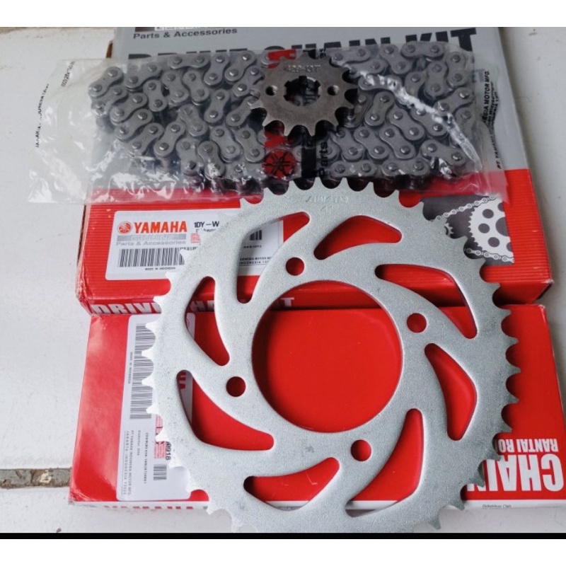 GEAR SET GIR SET JUPITER Z1 INJEKSI YAMAHA 1DY SET RANTAI GIR DEPAN BELAKANG