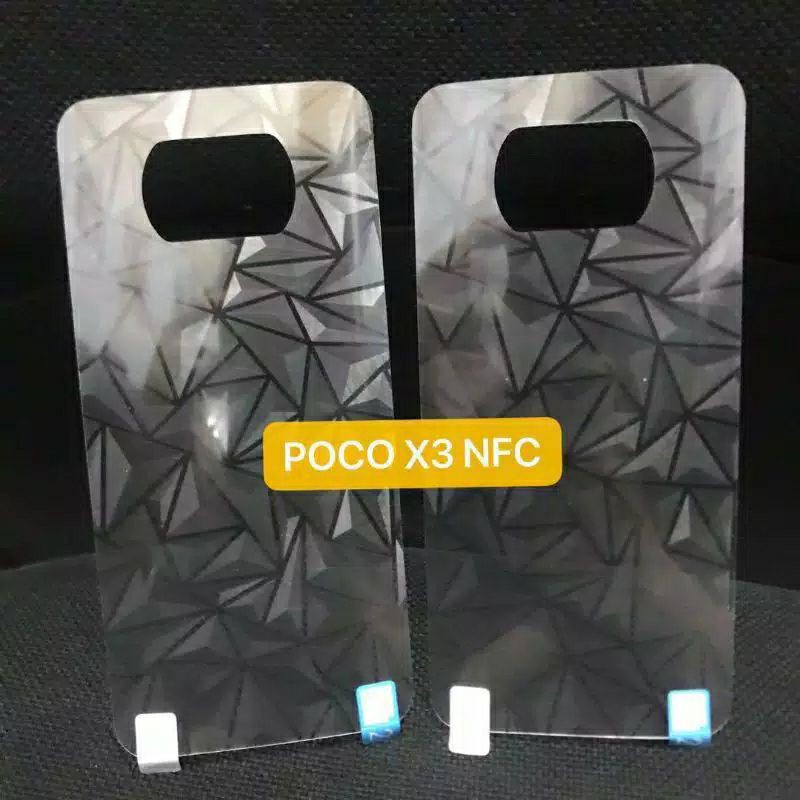 Skin Back Diamond 3D Xiomi Poco X3 GT / Poco X3 Pro / Poco F3 / Poco F4 5G Skin Belakang Prisma