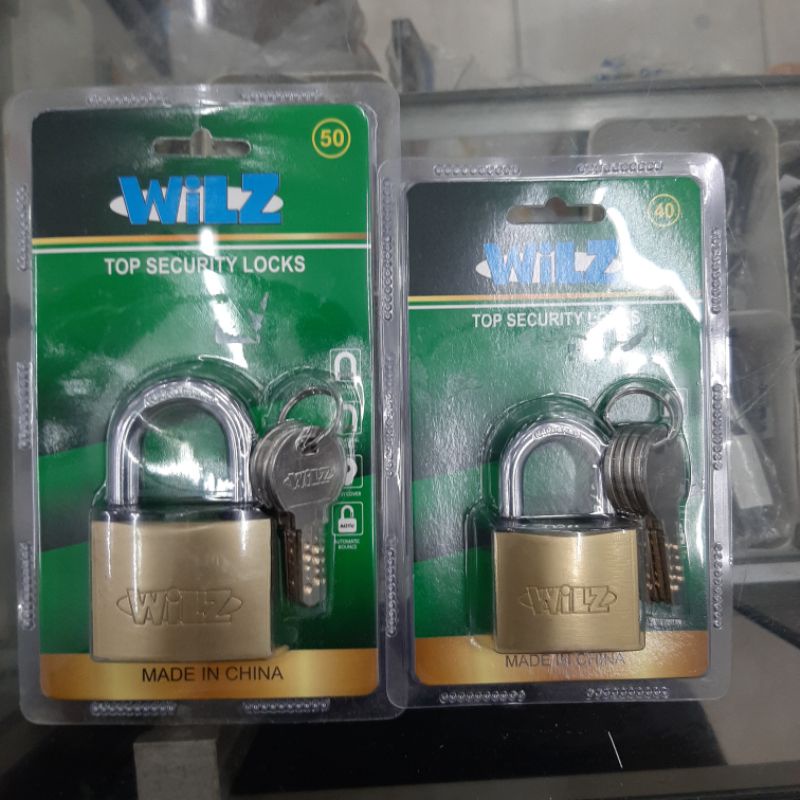 Wilz Gembok Kuning 40 Panjang 4 Kunci