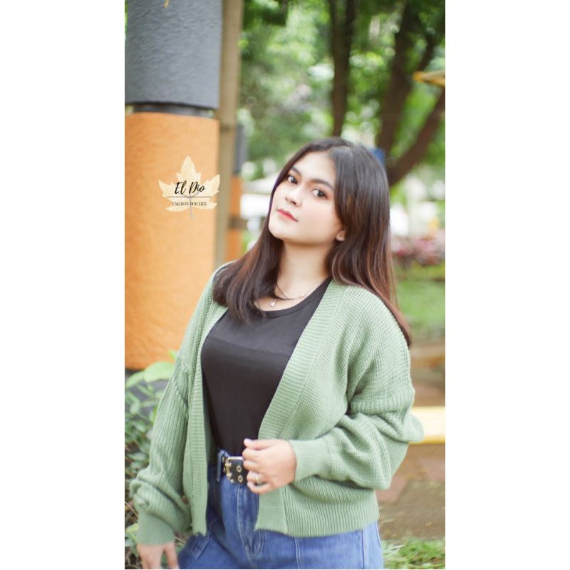 ELDIO CARDIGAN RAJUT OVERSIZE ALIVIA PREMIUM-1