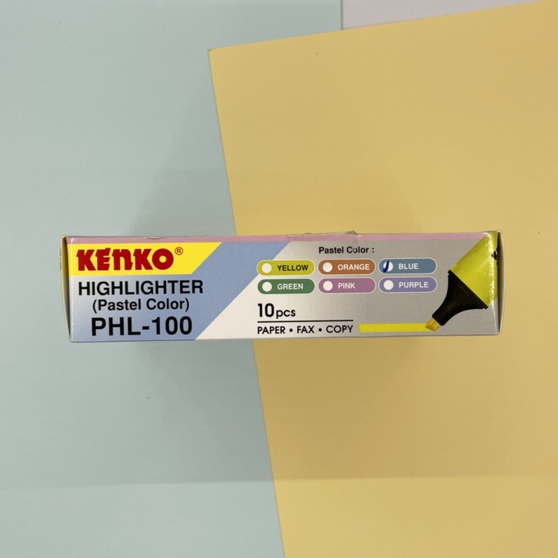 KENSHO Kenko PHL-100 Highlighter ORIGINAL 1 Pcs/  Pastel/ Penanda