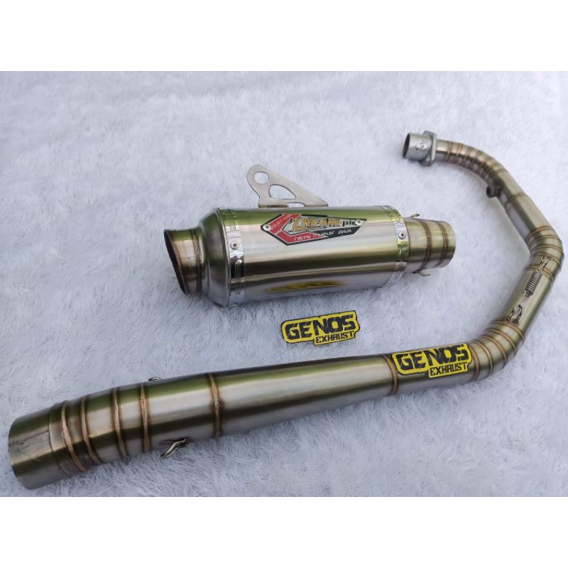 Knalpot Creampie CP3 CR3 CP2 Roadrace Underbone Sonic 150 Supra GTR MX King Jupiter Mx NewOldPorting