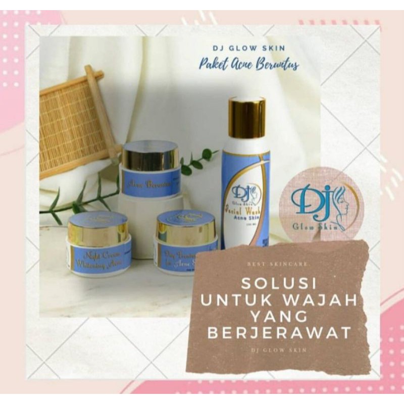 DJ glow skin paket acne bruntus