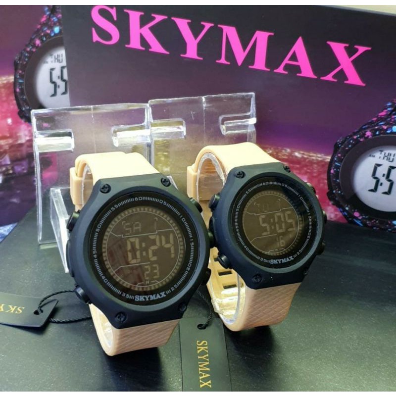 READY BERENANG. Jam Skymax Jam Tangan Anti Air Beli Satuan Beli Sepasang BisaJam Coupel Skymax COD