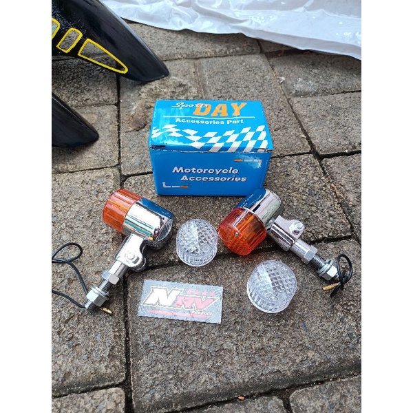 riting CB besi palu sein cb model palu 1set riting CB palu besi dobel mika/lampu sen cb