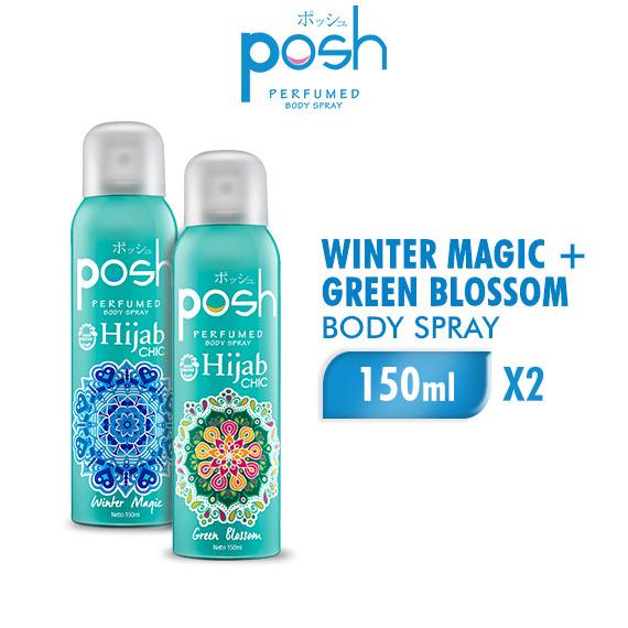 Posh Body Spray Green Blossom + Winter Magic 150 ml