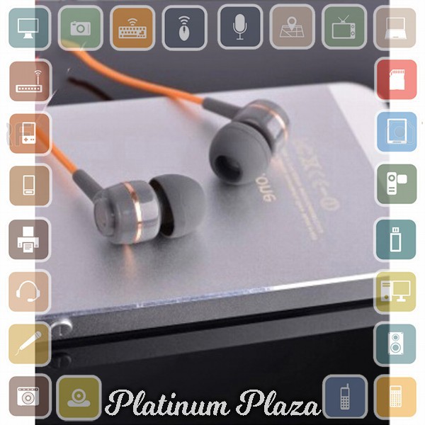 SoundMAGIC Earphones In-ear Sound Isolating Powerful Bass wi`20N9PO- Gray/Orange