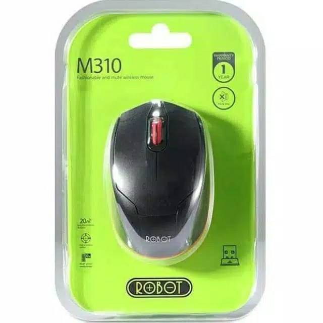 MOUSE WIRELESS SILENT CLICK 1600DPI ROBOT M310