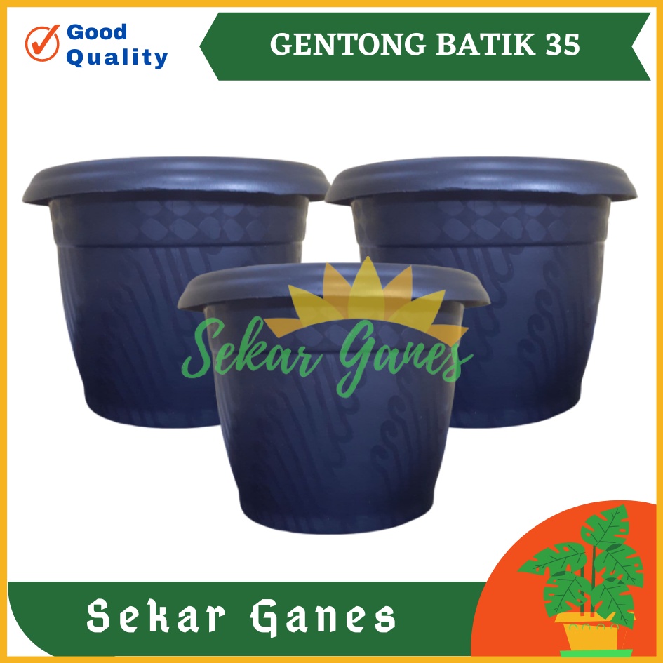 Pot Gentong Jm 35 Batik Hitam Pot Plastik Bunga Jumbo Besar Murah Tanaman Uk Mirip Pot Tawon 35