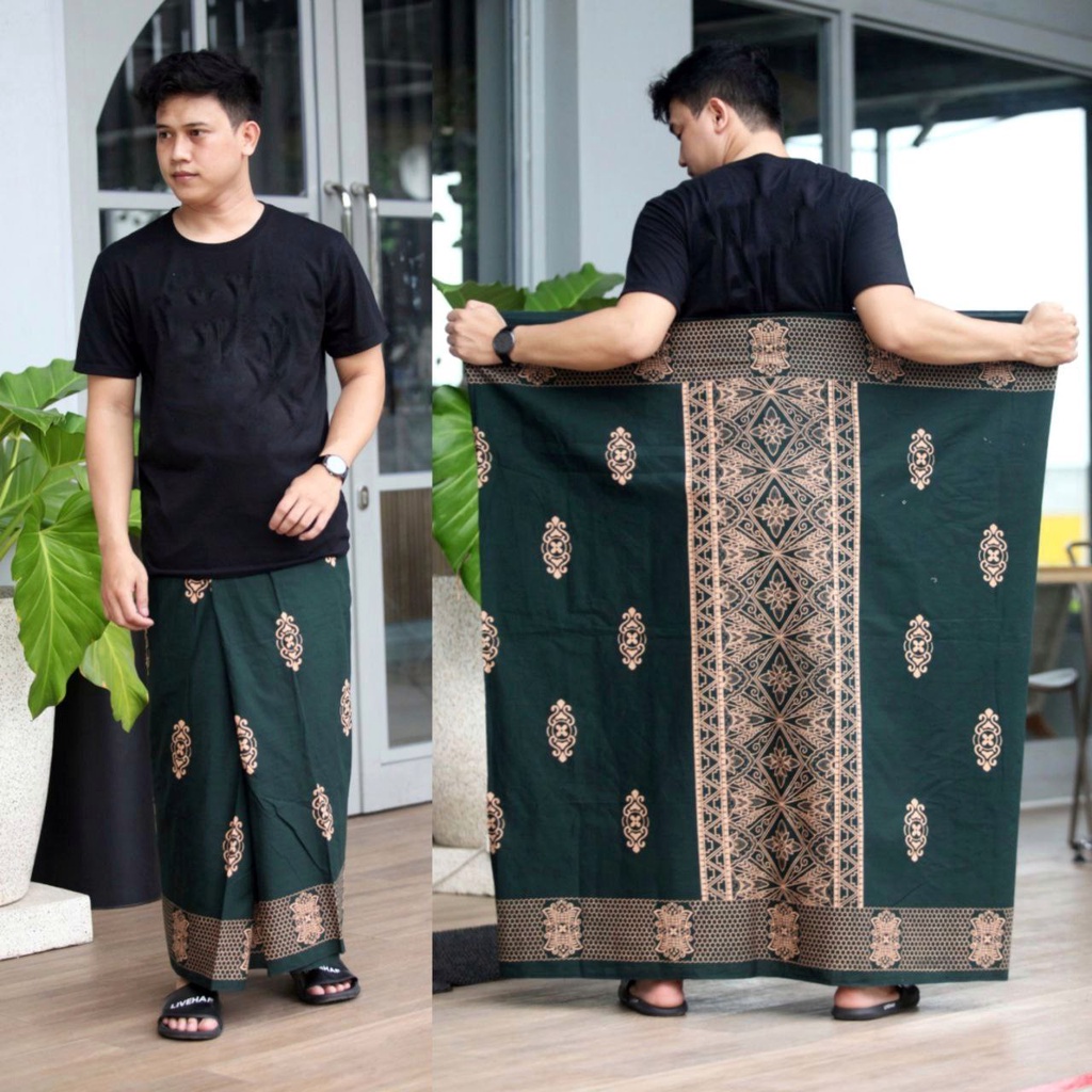 Sarung Batik Dewasa EXLUSIVE textile super Pria Premium motif wayang aksara jawa gus iqdam dan palaikat palekat