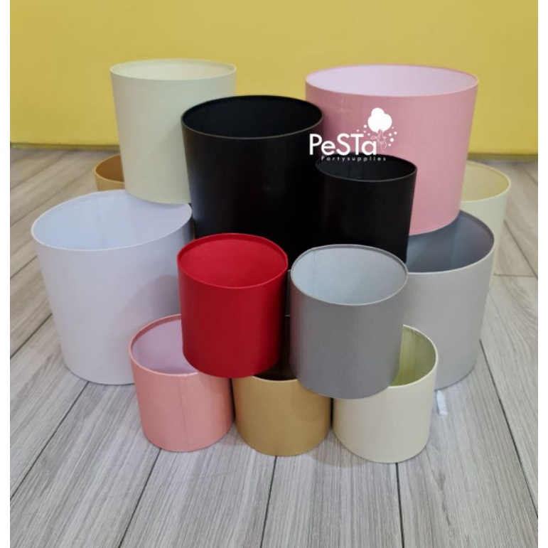 Tabung Box/Tabung Bunga/Box Bunga/Box Ferero/Box Bulat Besar/Box Buket Balon/Bloom Box/Gift Box/Roun