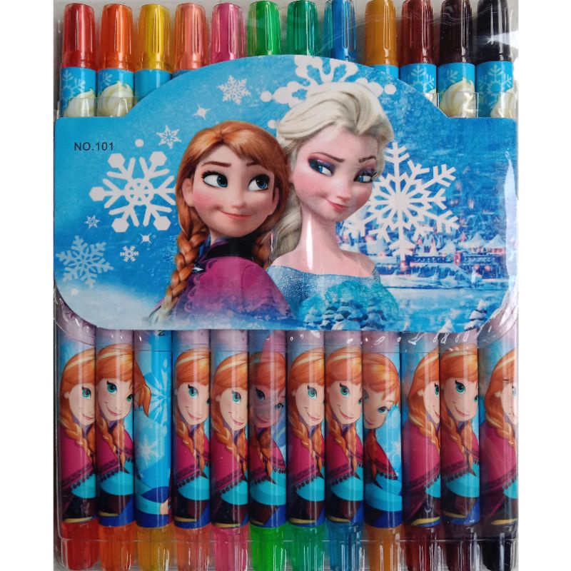 krayon Putar 12Warna Anak,Pensil 12Warna Crayon Putar Panjang-Krayon 4