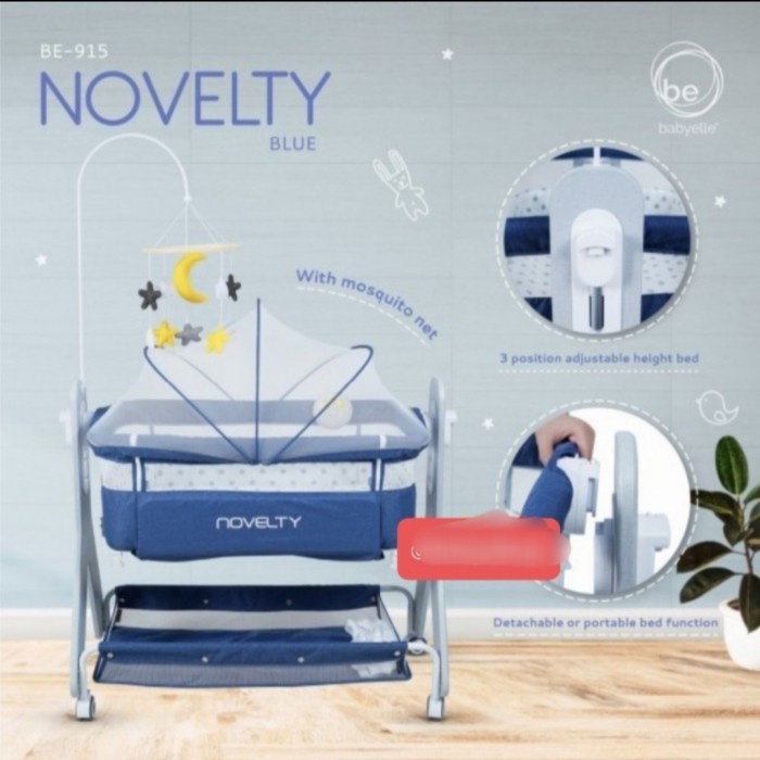 claurent.shop - Baby Box Babyelle BE 915 Novelty/ Box Tidur Bayi Side by Side Baby Bed