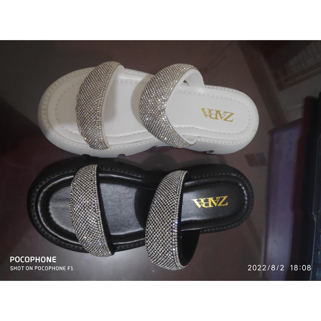 sandal Tebal IMPORT RINGAN outdoor sandal cewek murah kekinian sandal karet korea import  6213 tapak name ZARA