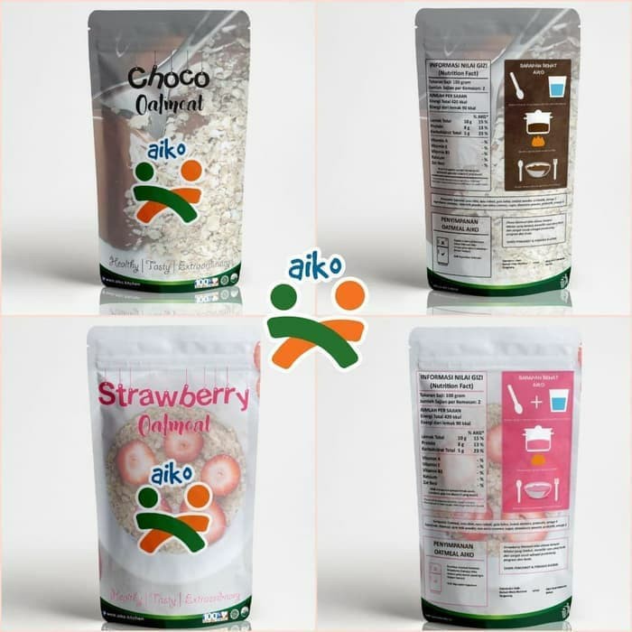 AIKO Food Baby Oatmeal Bubur Bayi Sehat Non Instant Oat Bayi Manula -