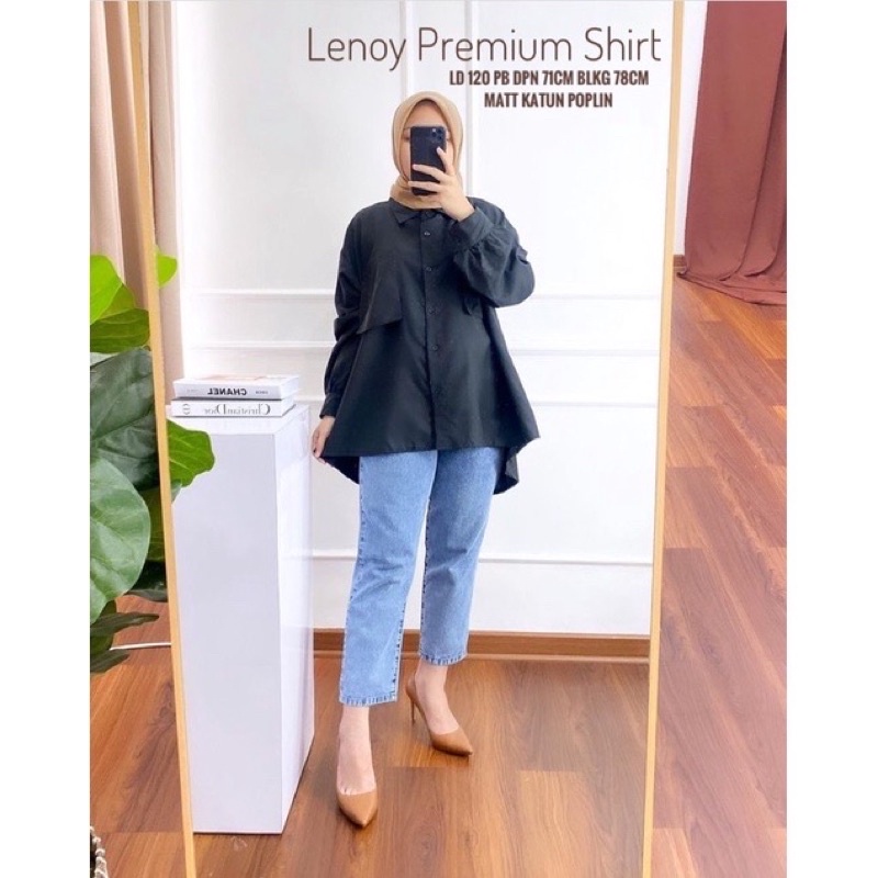 LENOY PREMIUM SHIRT POPLIN // BLOUSE OVERSIZE POLOS