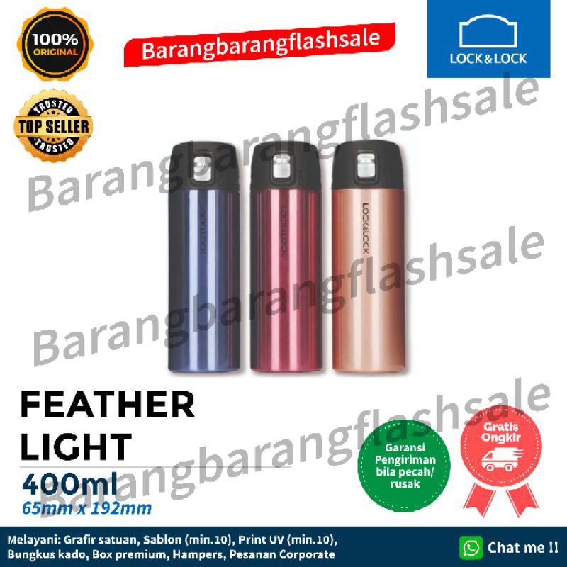 Lock n lock New Feather Light Vacuum Tumbler 400ml