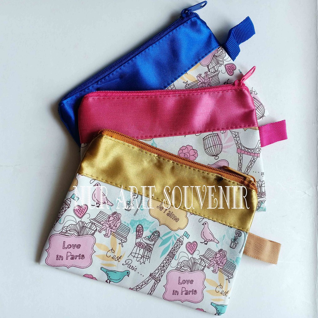 Souvenir Dompet/Pouch Paris Besar