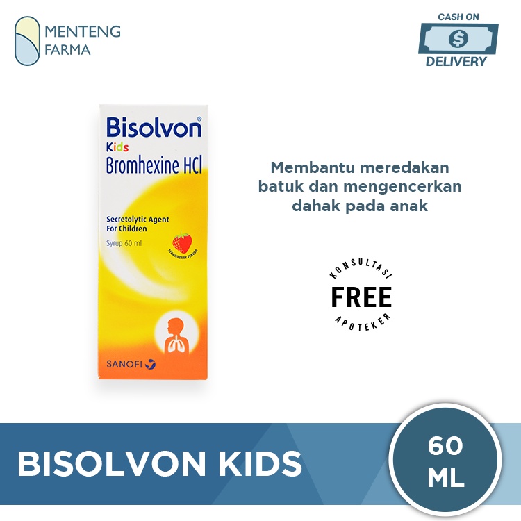 Bisolvon Kids Sirup 60 ML - Obat Pereda Batuk Anak