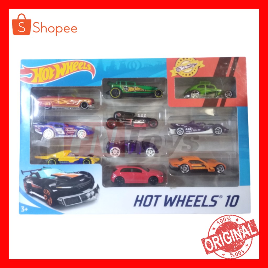 Hot Wheels hotwil hotwheels mainan mobil anak anak laki laki Basic car pack isi 10 original murah