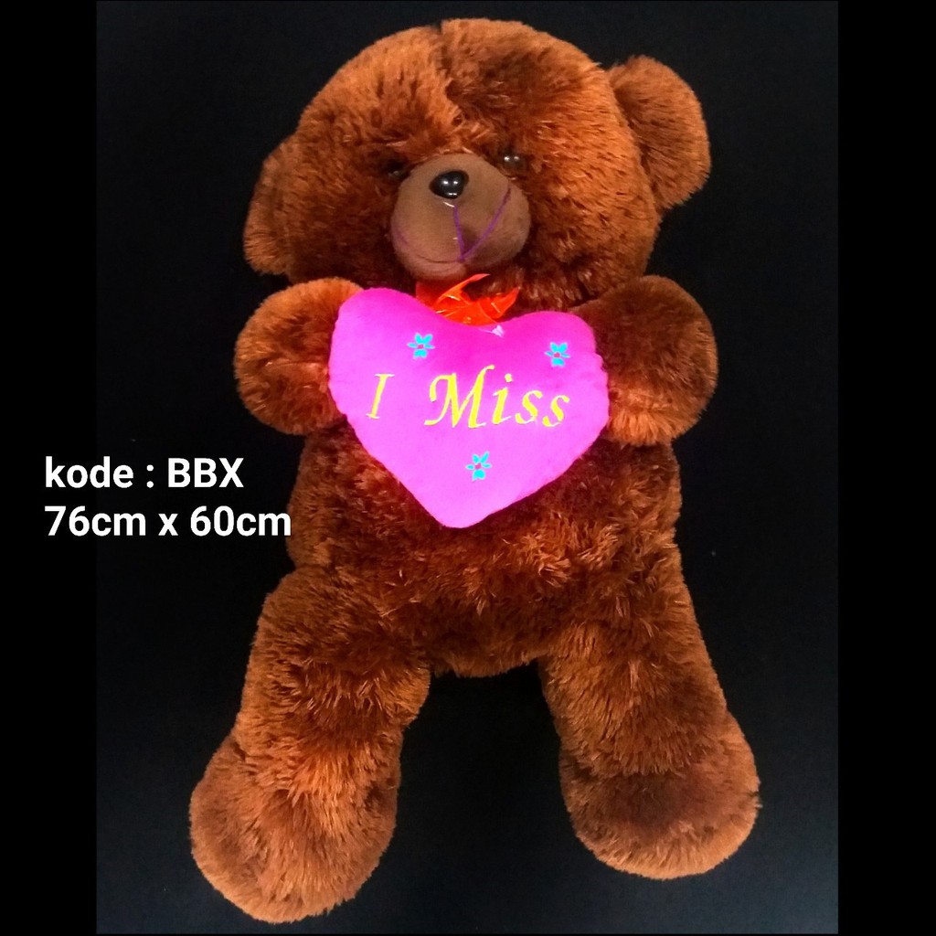 boneka beruang XL BBX beruang jumbo dasi love 76cm x 60cm