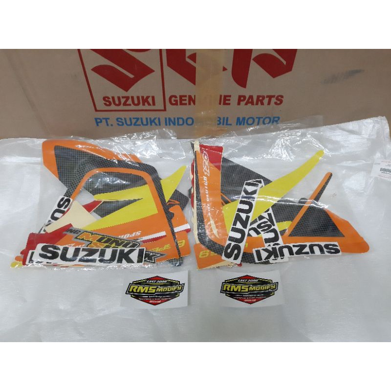 striping satria lumba merah putih