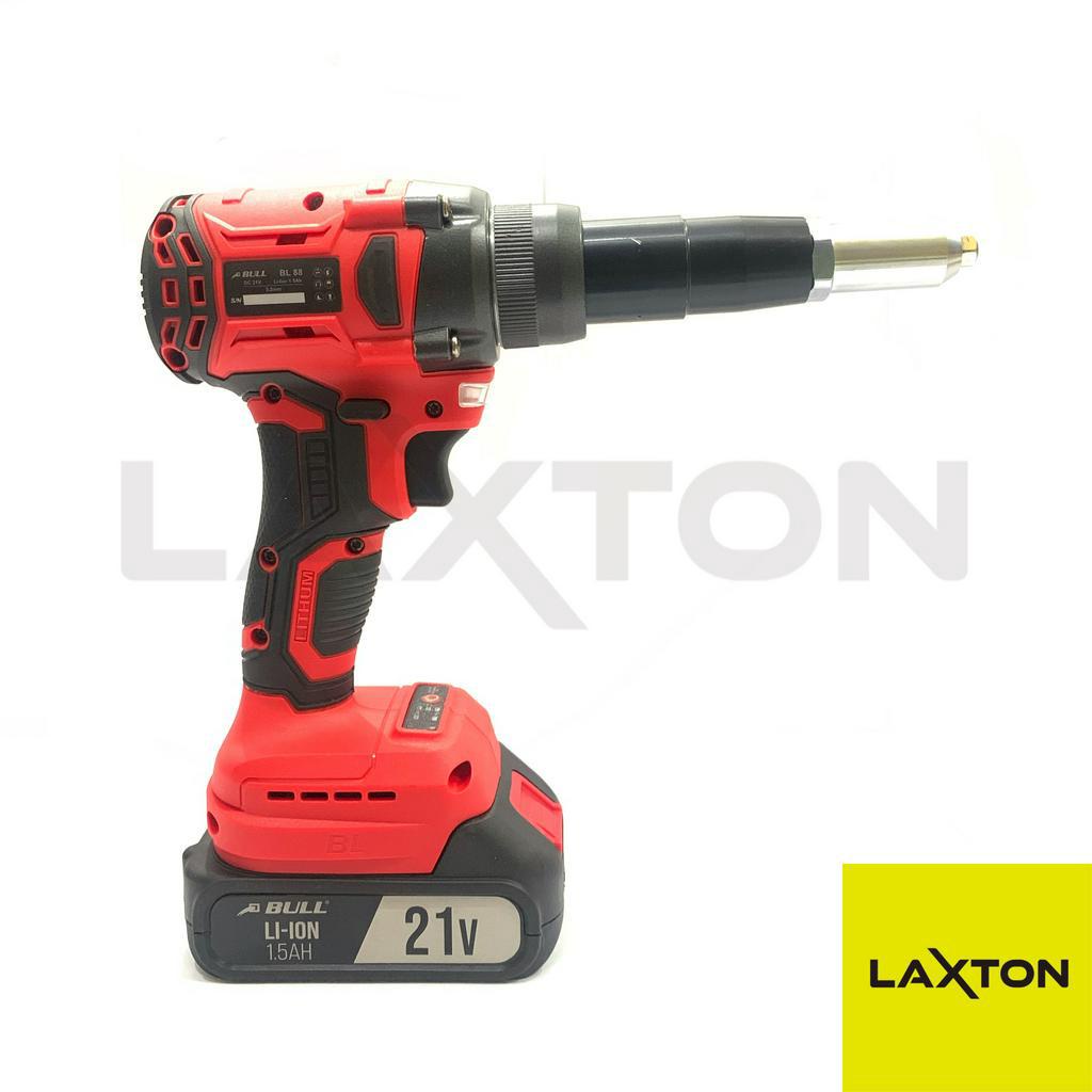 Bull Mesin Tang Rivet Riveting Riveter Gun Cordless Baterai BL88 MURAH LARIS