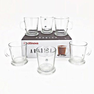 Citinova ARABICA 1 SET ISI 6PCS 150 ml Cangkir Bening Citinova ARABICA 1 SET ISI 6PCS 150 ml Cangkir Bening