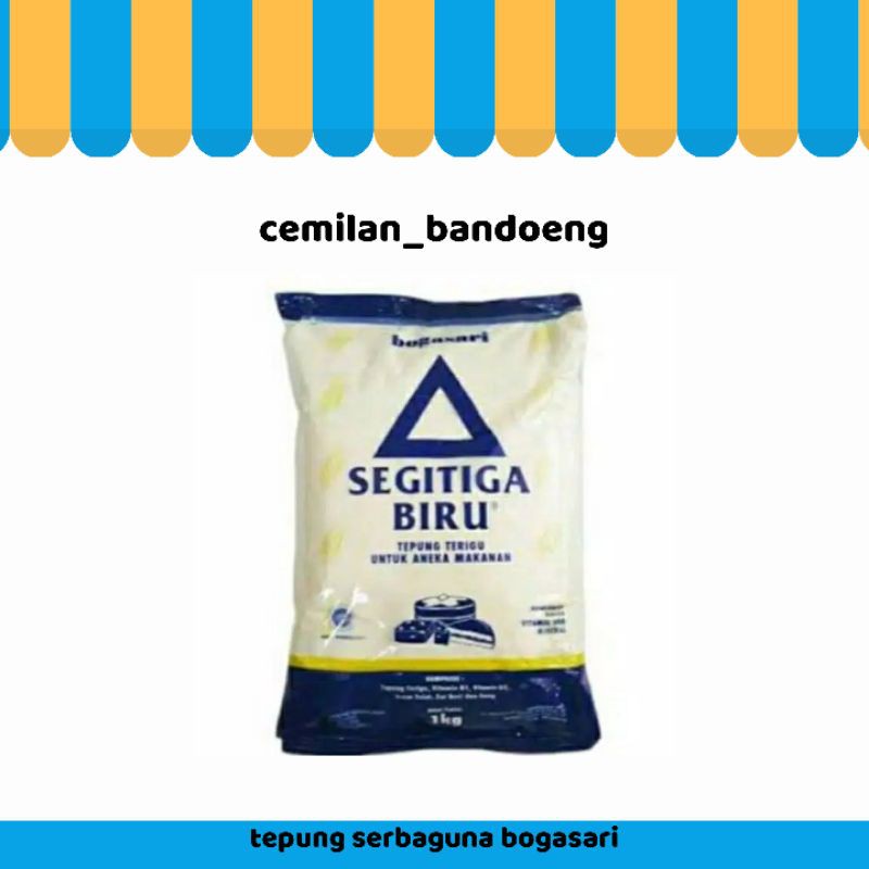 Tepung segitiga biru