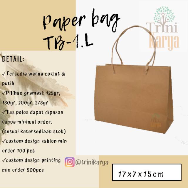 

TAS KERTAS TB-1L