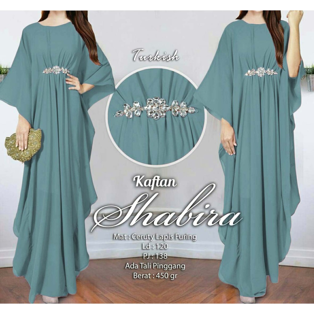 Arnis Shabira Kaftan Original New Color Busui Friendly Ceruty Babydoll