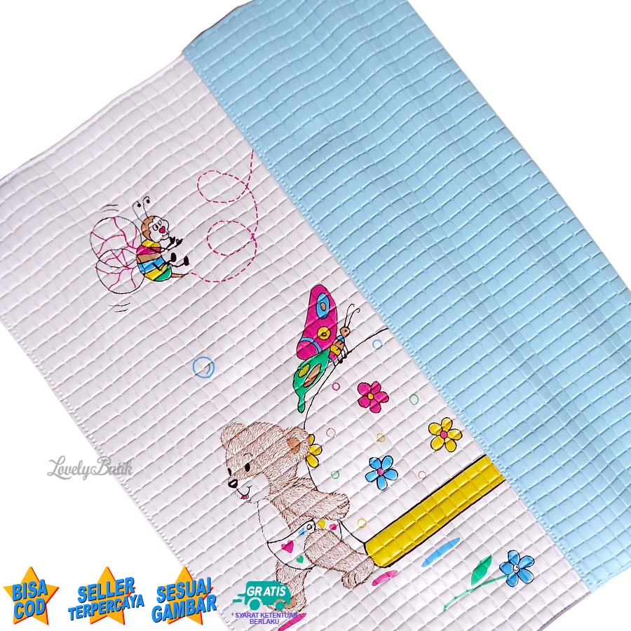 Perlak Bayi Alas Ompol Tidur Bayi Empuk Anti Air Waterproof Perlak Murah Ukuran 65x55 Cm Aneka Warna - Lovelybutik