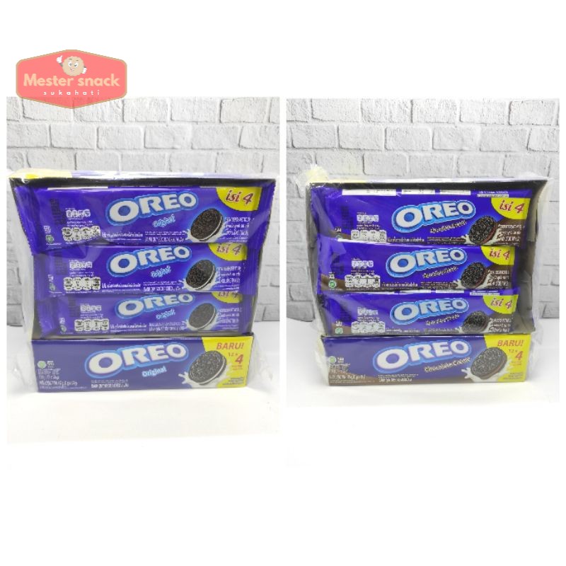 

Oreo Biskuit 38 gram (1 pack isi 12 pcs)